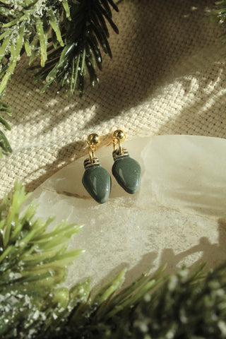 Green Lightbulb Mini Dangles
