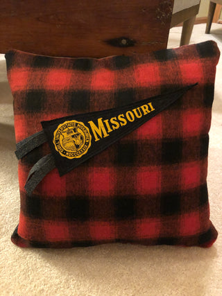 Dahlia Cottage pennant pillow