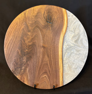 Lazy Susan Walnut/White
