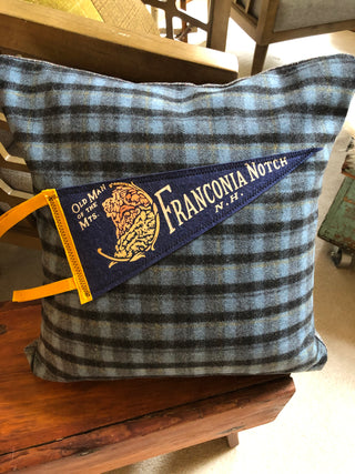 Dahlia Cottage Franconia notch NH pennant pillow