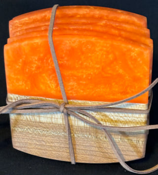 Coaster Set Cherry/Orange