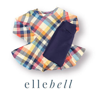 Plaid Tunic Set 3T