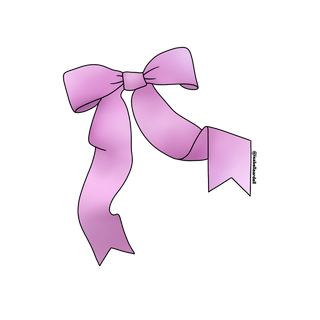 Pink Bow Sticker