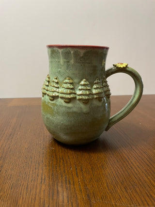 Green Winter Tree Mug