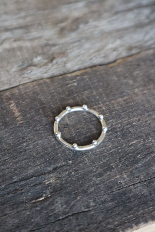 Sterling silver “crown” ring