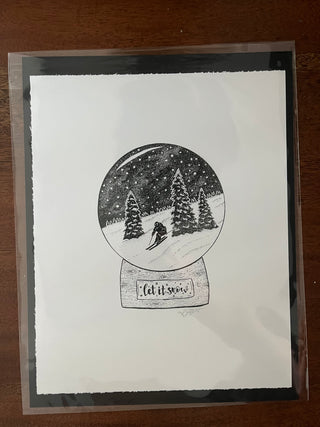 8x10 Snow Globe