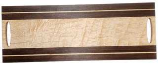 Party Board - Maple w/  walnut and maple stripes
