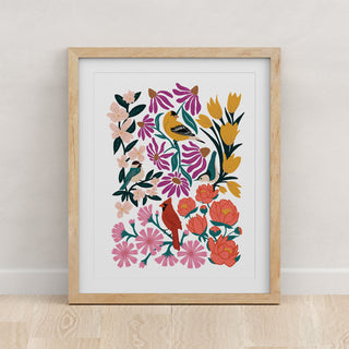 Birds and Blossoms Art Print