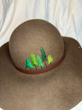 Evergreen brown floppy hat