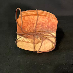 Coaster Set Oak/Copper