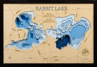 3d Lake Map - Rabbit Lake XL