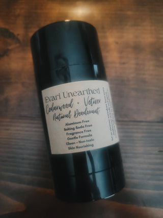 Cedarwood + Vetiver Natural Deodorant