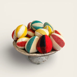 Upcycled Camp Blanket Eggs