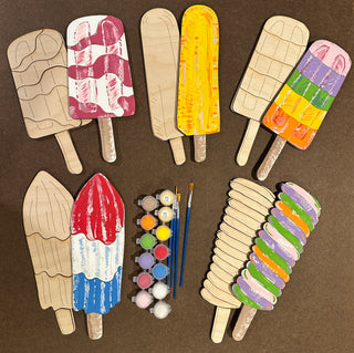 5 pack Popsicle DIY Painting kit