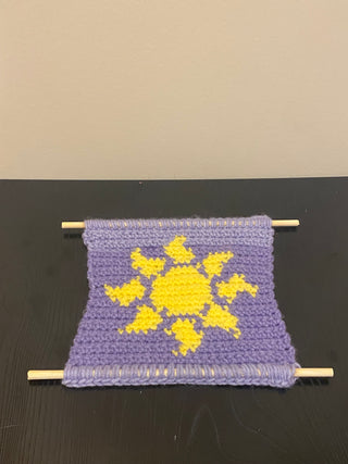 Tapestry Crochet - Purple Sun