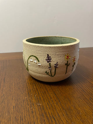 Carved Garden Bowl