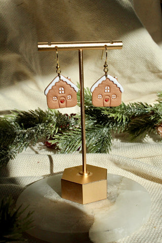 Gingerbread House Earrings