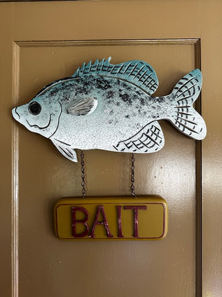 Folk Art Rustic Bait Sign
