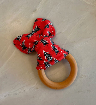 Rifle Red Holiday Tree Teething Ring