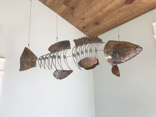 Grouper Bones Mobile Sculpture