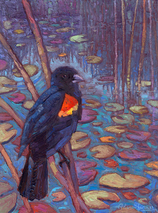 Red-Winged Blackbird -  14x11 Print