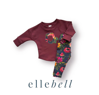 Midnight Bloom Sweater + Legging Set