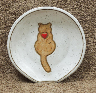 Spoonrest cat/heart 735
