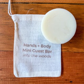 Hands + Body Mini Guest Bar Soap – into the woods