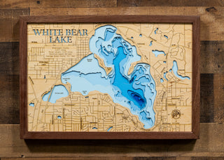 White Bear Lake 3d Map - Large