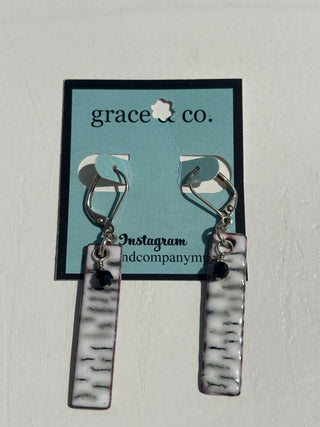 Birch Enamel  Earrings