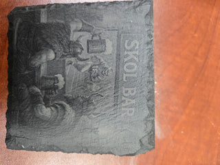 Slate coaster Skol Bar