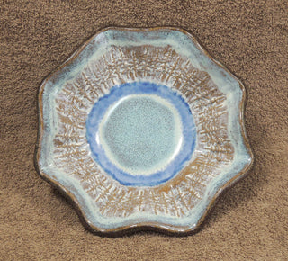 Scalloped trees/bowl 709