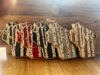 Wisconsin with birch trees