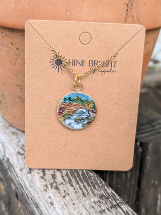 Willow River Clay Necklace