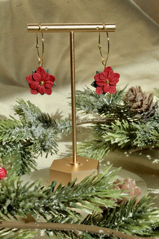 Poinsettia Hoops