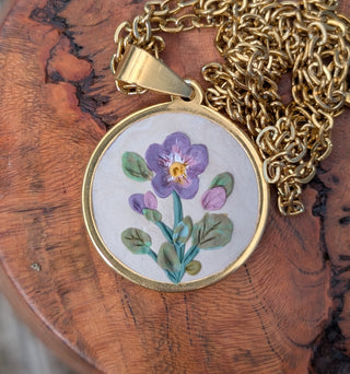 Nov 7-Polymer Clay Floral Pendant Necklace Class