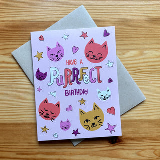 Purrfect Birthday Greeting Card