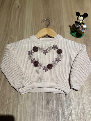 Heart Sweater 0-3 months