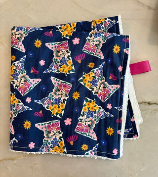 Navy Floral Minnesota Snuggle Blanket
