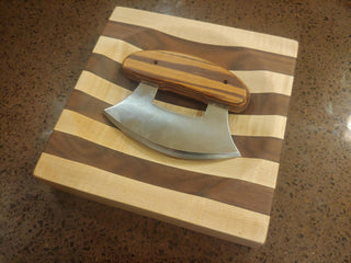 Ulu knife and board set