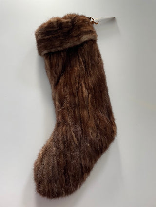 Brown Mink Fur Stocking