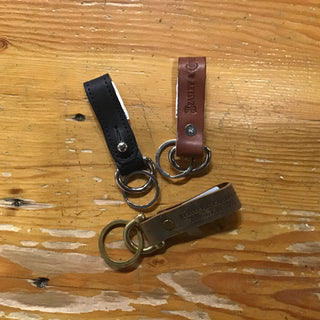 Leather Small Keychain Assort Colors