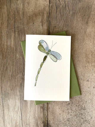 Dragonfly printed notecard pack