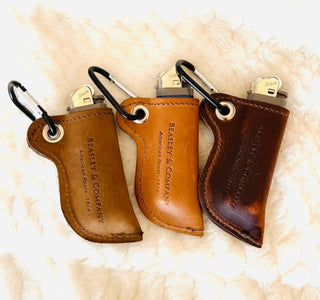 Lighters With Leather Holder