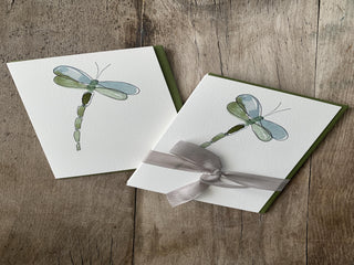 Dragonfly printed notecard pack