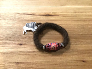 Buffalo Wristband; Paper Bead