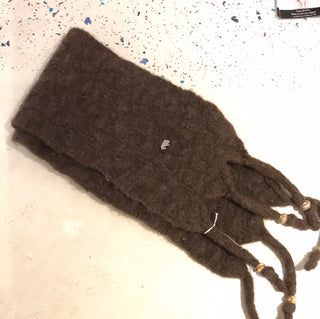 Buffalo Fiber Scarf Hand spun & hand knit