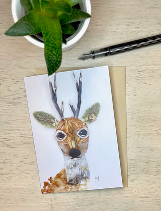 Buck Nature Art Card