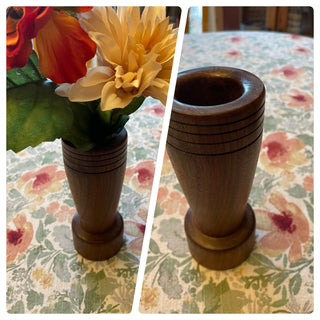 Wood Flower Vases Assorted