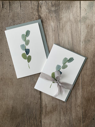 Eucalyptus printed notecard pack